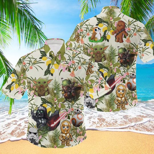 Discover Baby Alien 3D Hawaiian Shirt, Tiny Green Hawaiian Shirts