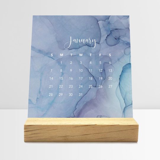 Discover 2024 desk calendar with stand | monthly desk calendar