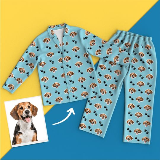 Discover Custom Face Pajamas - Pet Footprint