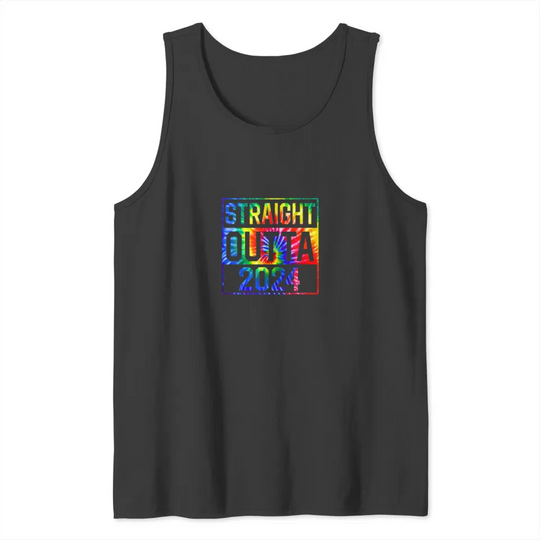 Discover Tie Dye Straight Outta 2023 Tank Top
