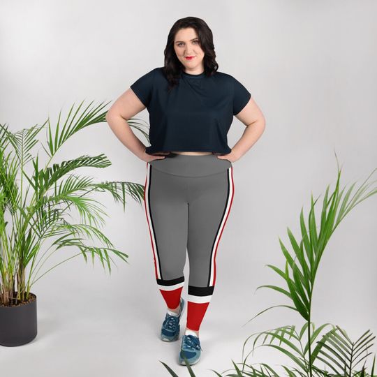 Discover Plus Size Ohio State Fan/Team Colors With Scarlet-Black-White Striped