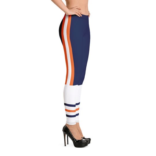 Discover Chicago Fan Leggings/ Cute Ladies Football Style Sports Leggings