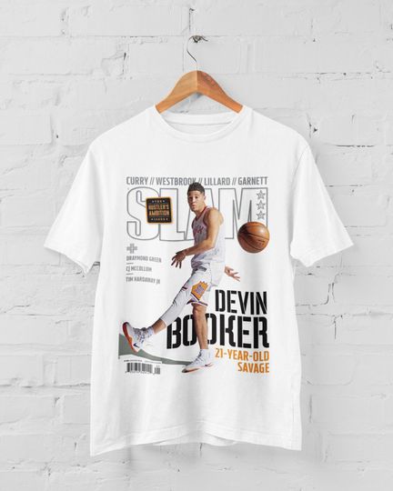 Discover Devin Booker SLAM Poster Tshirt, Devin Booker Magazine Tshirt