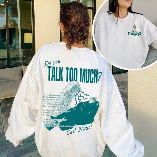 Discover Do You Talk Too Much Renee Rapp  Shirt, Bootleg Shirt, Gift for Rene Rapp Fans