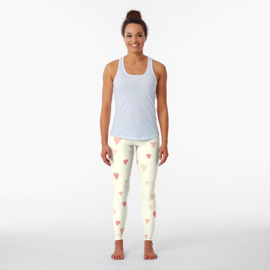 Discover Valentine Heart Pattern Leggings