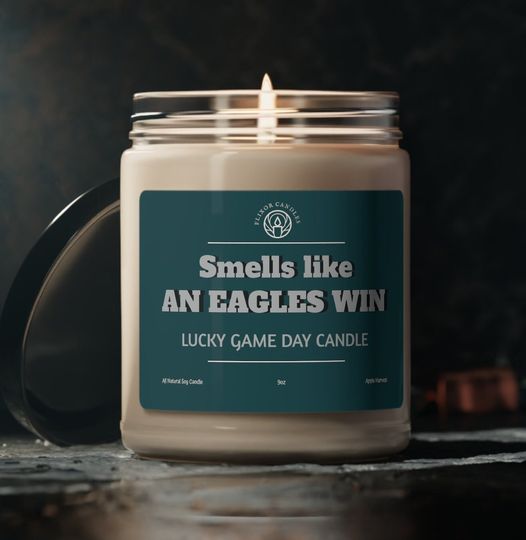 Discover Smells Like A Eagles Win Candle | Football Candle