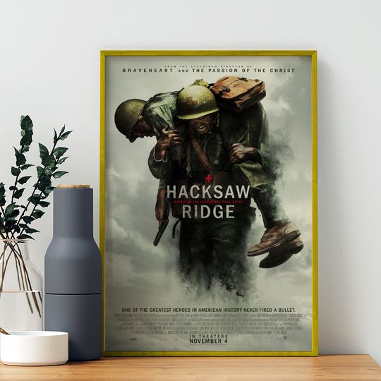Discover Hacksaw Ridge Movie Poster, Art Living Room Posters