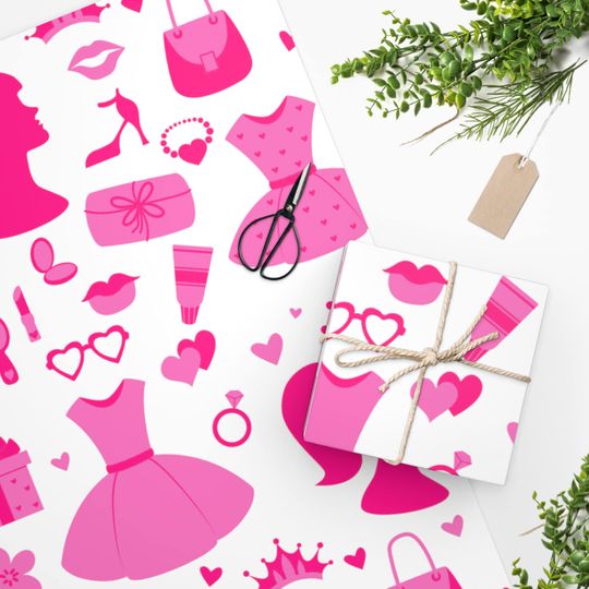 Discover Barbie Birthday Wrapping Paper - Festive Gift Wrap