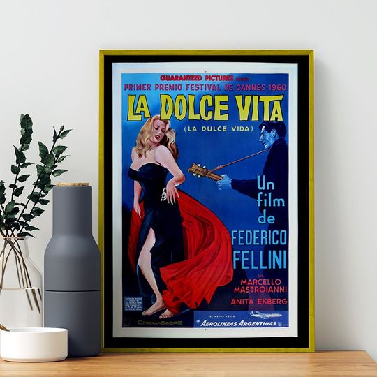 Discover La dolce vita Movie Poster, Art Poster For Gift
