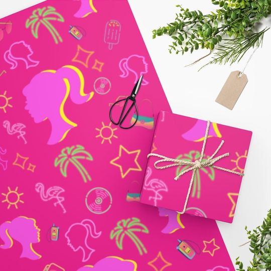 Discover Barbie Birthday Wrapping Paper