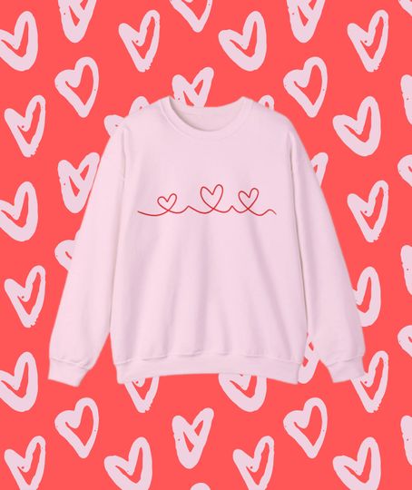 Discover Valentine's Day Crewneck Sweatshirt