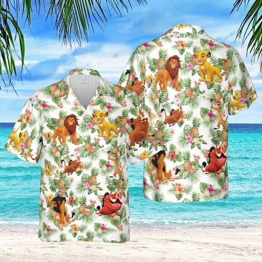 Discover Lion King Family Hawaii Shirt, Tropical Hawaiian Shirt