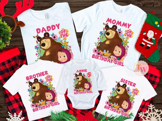 Discover Mash and the Bear Family Birthday Shirt