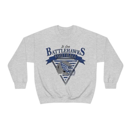 Discover Battlehawks Vintage Loose Fit Sweatshirt