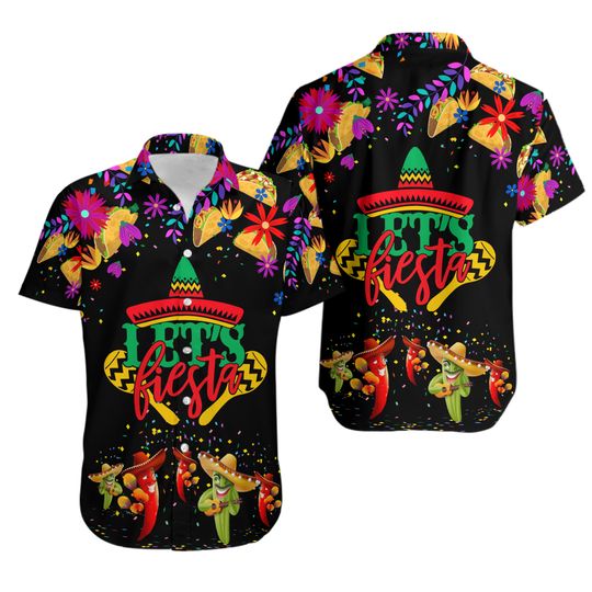Discover Let's Fiesta Cinco De Mayo All Over Print Hawaiian Shirt