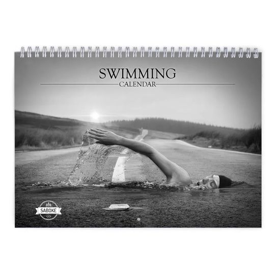 Discover Swimming 2025 Wall Calendar
