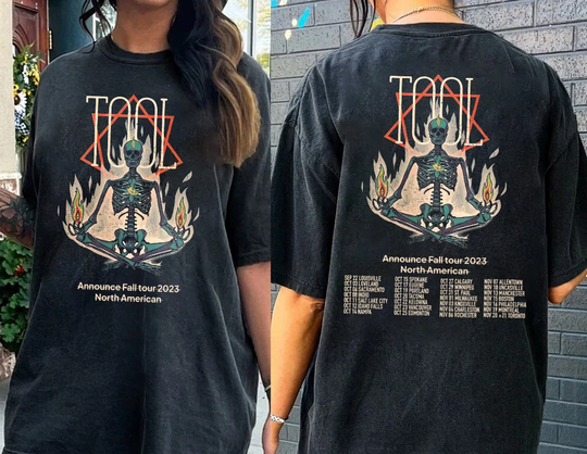 Discover Vintage Tool In Concert  Shirt, Tool Band Fan Gift Double Sides