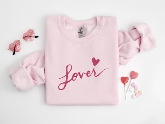 Discover Embroidered Lover Sweater, Embroidered Lover Sweatshirt