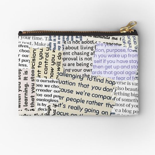 Discover Newspaper Blogger Journalism News Makeup Bag