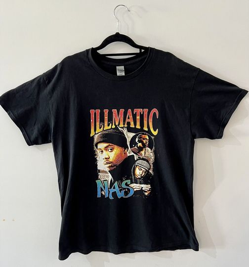 Discover Nas Illmatic Vintage Music T-shirt