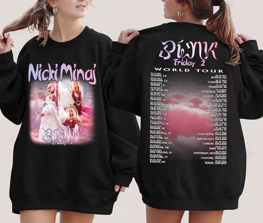 Discover Nicki Minaj World Tour Shirt, Nicki Minaj Statue Shirt, Gag City Shirt, Pink Friday 2 Tour Shirt