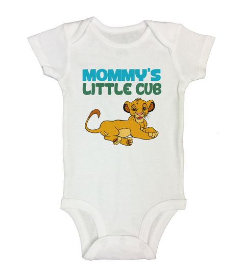 Discover Cute Toddler Shirts and Baby Bodysuits "Mommys Little Cub" - Kids Super Mom Shirts