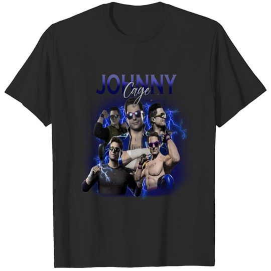 Discover Johnny Cage Mortal Kombat 1 90s Shirt, Bootleg Movie Fighting Games Vintage Y2K Shirt