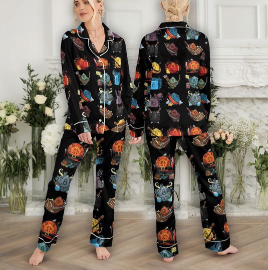 Discover Dungeons and Dragons Family Pajama Set - Game Night Fun