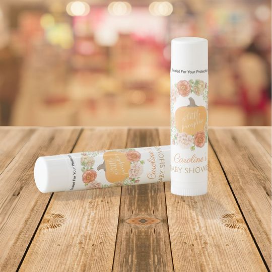 Discover Little Pumpkin Fall Wreath Baby Shower Lip Balm