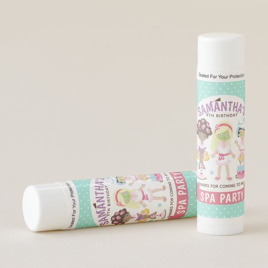 Discover Cool and Girly Spa Party Lip Balm