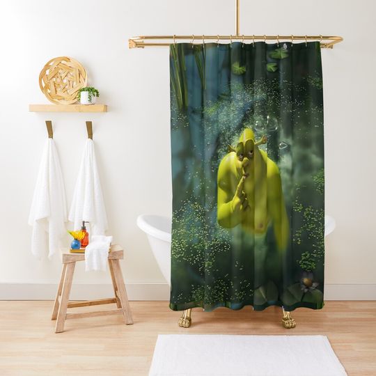 Discover Shrek in Swamp Shower Curtain