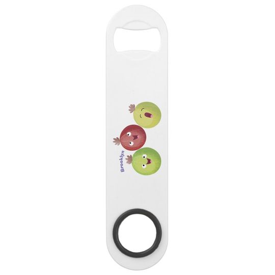 Discover Cute gooseberry trio singing cartoon bar key