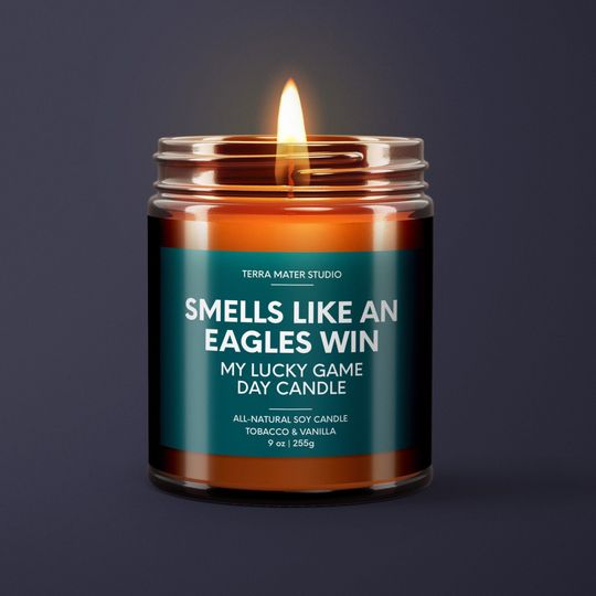Discover Smells Like An Eagles Win Candle | Lucky Game Day Candl