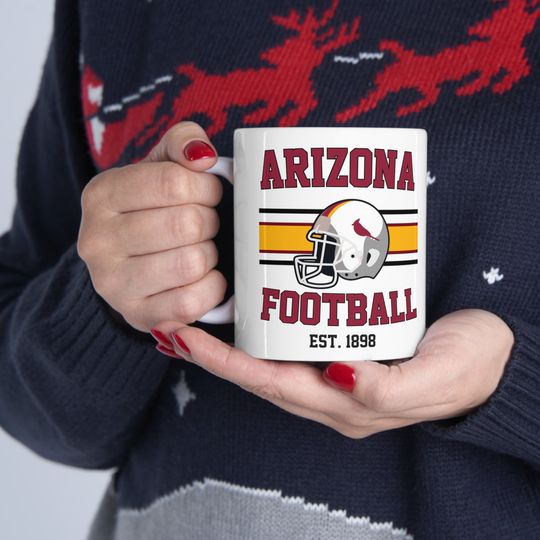 Discover Arizonna Cardinals , Vintage style with Cardinals, Football Mug