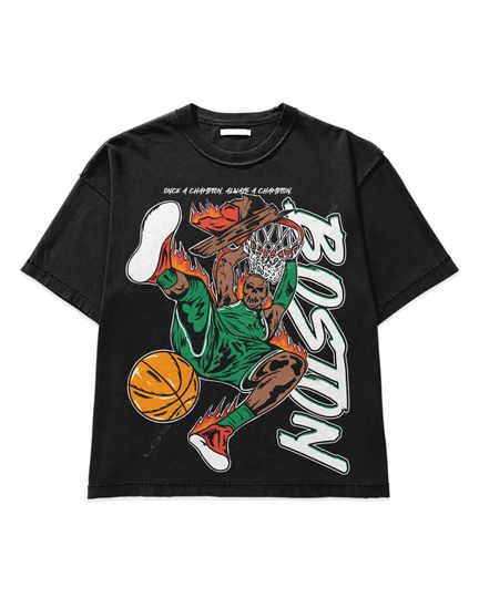Discover Boston Basketball T Shirt  | Boston Graphic Bootleg T Shirt