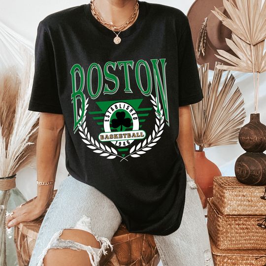 Discover Vintage Boston Basketball Shirt, Boston Basketball T Shirt