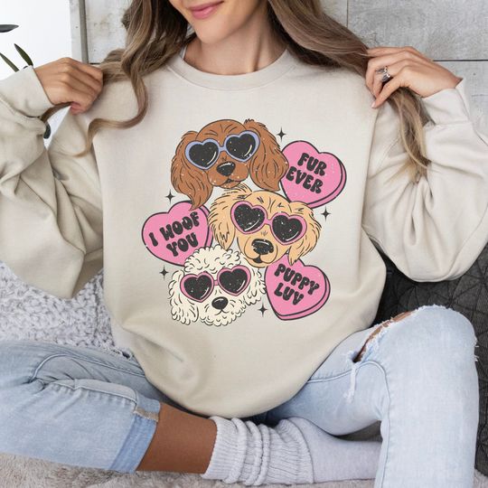 Discover Valentine's Day Dog Sweatshirt
