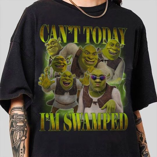 Discover Can't Today I'm Swamped Shirt,Disn-y Fiona Princess, Shrek and Fiona,Funny Shrek
