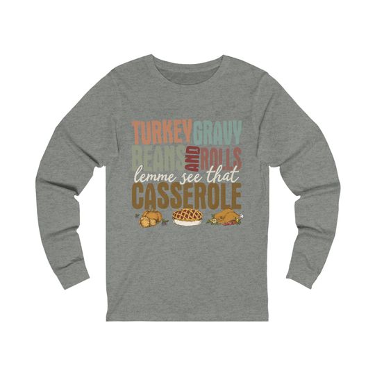 Discover Thanksgiving Sides | Unisex Jersey Long Sleeve Tee