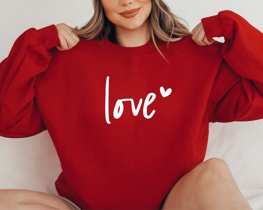 Discover Heart Sweatshirt, Love Sweatshirt, Valentines Day Sweatshirt