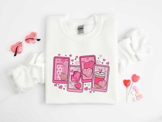 Discover Valentines Day Tarot Shirt, Funny Valentines Day Sweatshirt, Coffee Lover Sweatshirt
