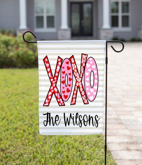 Discover Valentines Day garden Valentines Day decor | Garden Flags Welcome Flag Spring Yard Decor RV Campsite Gift Hearts
