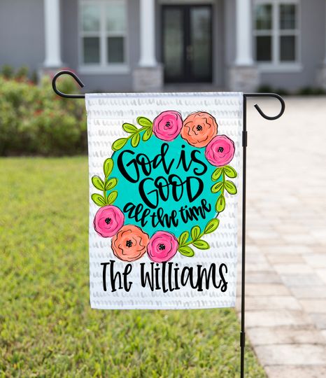 Discover God is Good Garden Flag - Religious Design