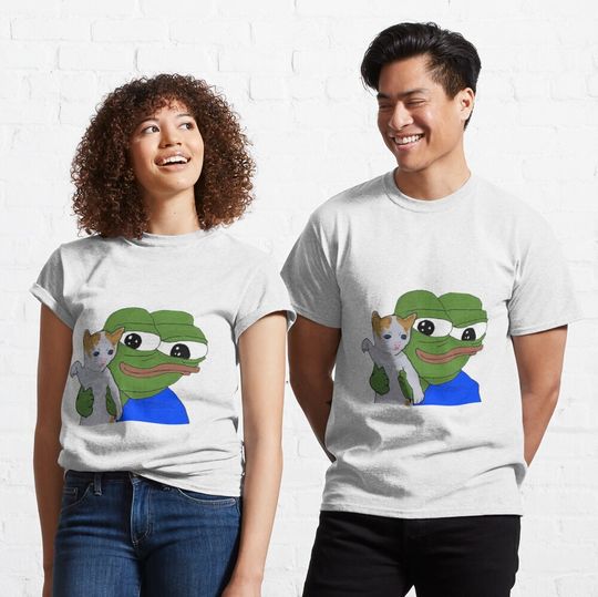 Discover pepe the frog cat Classic T-Shirt