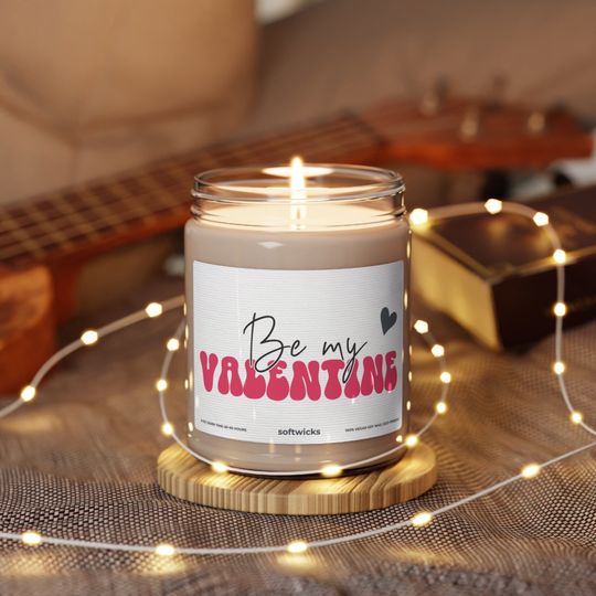 Discover Be My Valentine Scented Candle Gift, Valentines Day Gift for Boyfriend, Funny Candle Gift