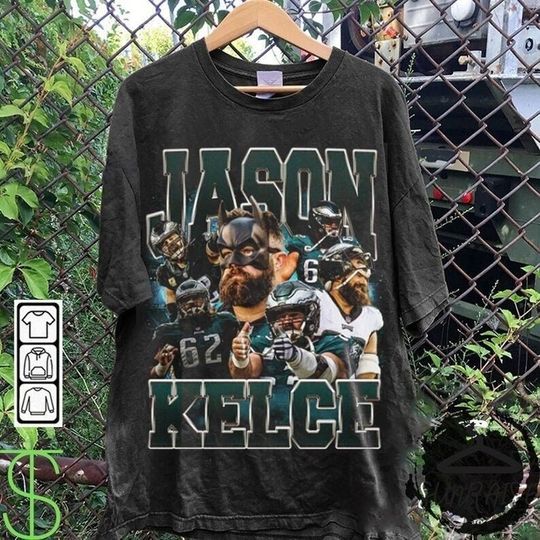 Discover Jason Kelce Vintage 90s Graphic Style T-Shirt, Jason Kelce Shirt