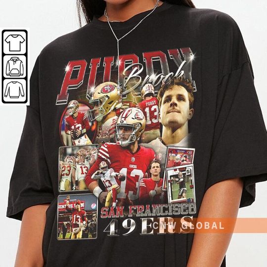 Discover Vintage Brock Purdy Shirt, Classic 90s Graphic Tee