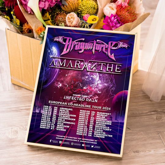 Discover Dragonforce And Amaranthe Tour 2024 poster