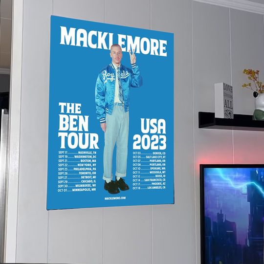 Discover Macklemore The Ben Tour Dates 2023 Poster
