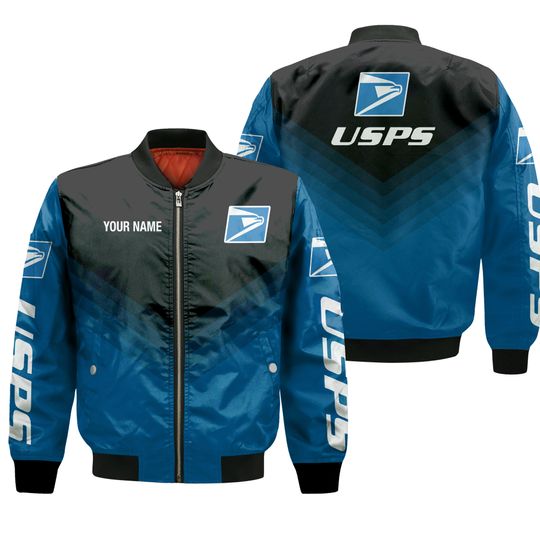 Discover Personalized Name Postal Worker Bomber Jacket